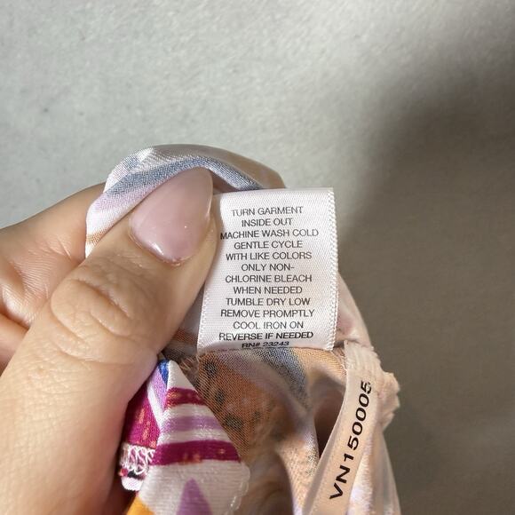 New York & Company Long Strapless Geometric Maxi Dress Size L - Picture 6 of 8